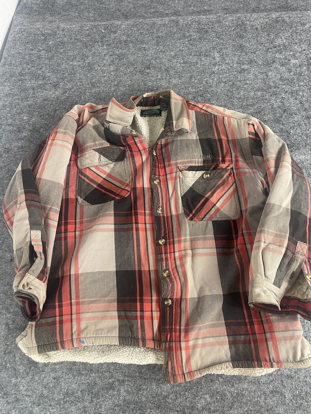 Dutch Harbor Gear Jacket Mens 2XL Shacket Shirt Jacket Sweater Fleece Lined N66